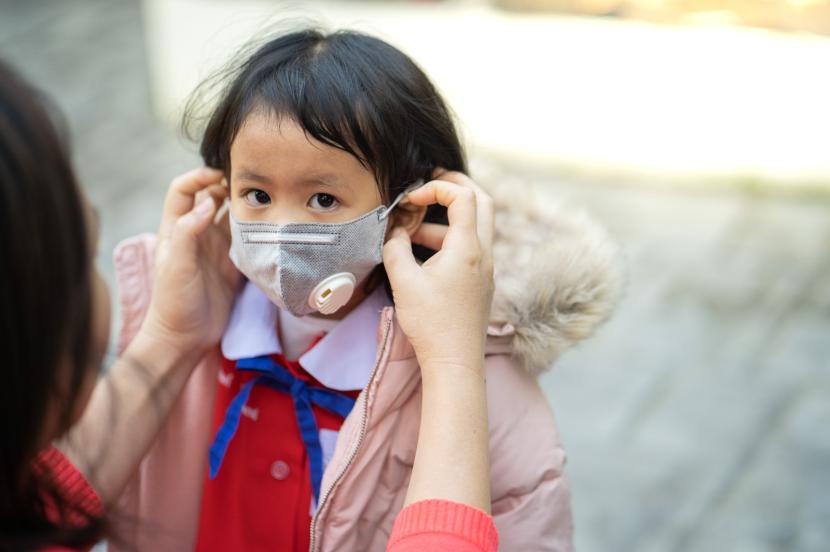 Bahaya polusi udara pada tumbuh kembang anak  (ilustrasi)..