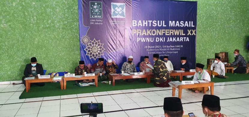 Bahtsul Masail Pra Konferwil XX PWNU DKI Jakarta, Ahad (28/3/2021)