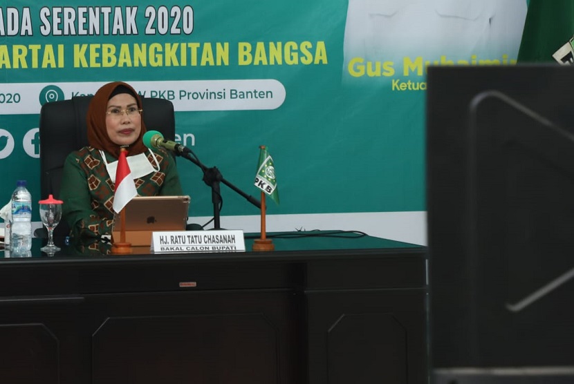 Bakal calon bupati Serang petahana, Ratu Tatu Chasanah menjalani fit and proper test secara teleconference dengan DPP Partai Kebangkitan Bangsa (PKB). Dalam pernyataannya, Tatu menyatakan, bersama PKB akan terus meningkatkan program keagamaan. 