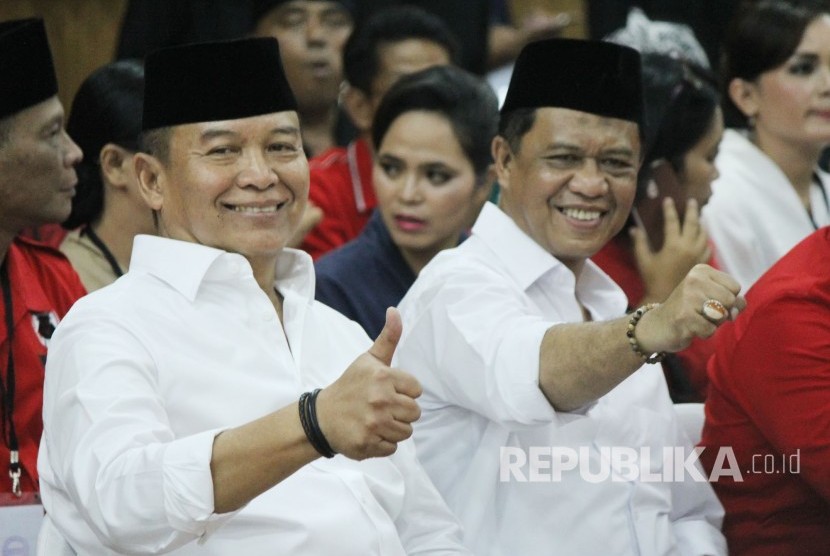 Bakal calon Gubernur dan Wakil Gubernur Jawa Barat, TB Hasanuddin dan Anton Charliyan