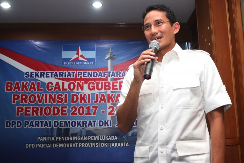 Bakal Calon Gubernur DKI Jakarta Sandiaga Uno 