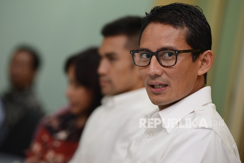 Bakal calon gubernur Provinsi DKI Jakarta Sandiaga Uno.