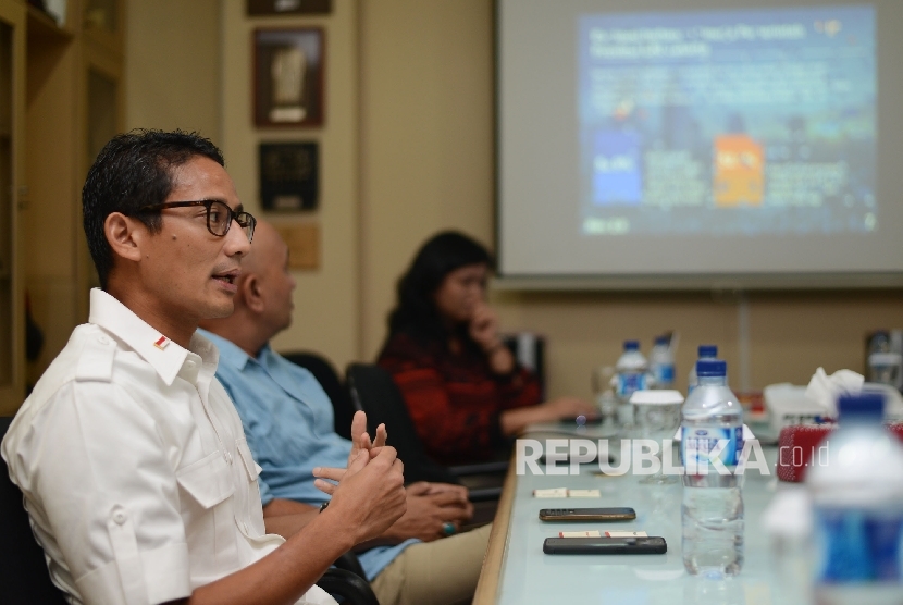 Bakal Calon Gubernur Provinsi DKI Jakarta Sandiaga Uno 