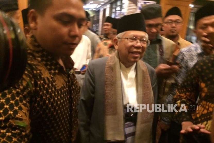 Bakal calon wakil presiden sekaligus Rais Aam PBNU KH Ma'ruf Amin.