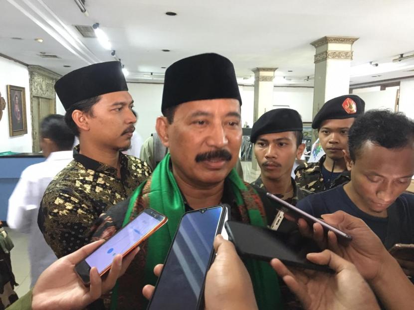 Bakal Calon Wali Kota Tangsel, Muhammad mengklaim telah mengantongi dukungan dari partai PDI dan PSI dalam Pilkada Tangsel 2020, Pondok Cabe Udik, Tangsel, Sabtu (7/3). 