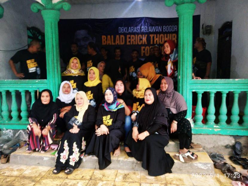 Balad Erick Thohir Dideklarasikan di Bogor