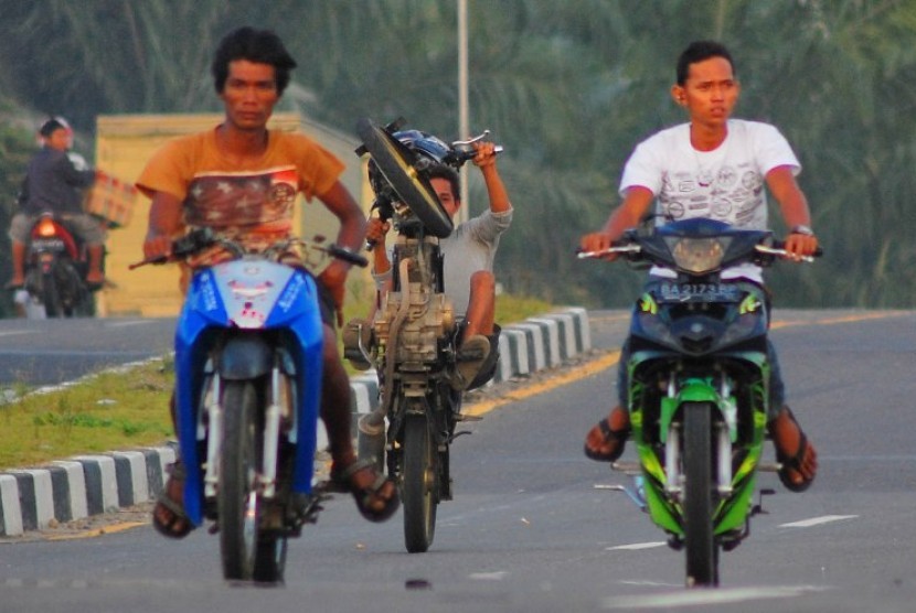 Balap Liar (ilustrasi). Sukabumi menggelar road race yang diikuti ratusan peserta 