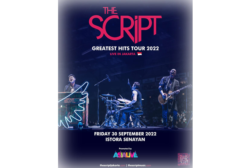 Band rock asal Irlandia, The Script, akan menggelar konser bertajuk The Script Greatest Hits Tour 2022 di Istora Senayan, Gelora Bung Karno (GBK), Jakarta, pada 30 September 2022.   