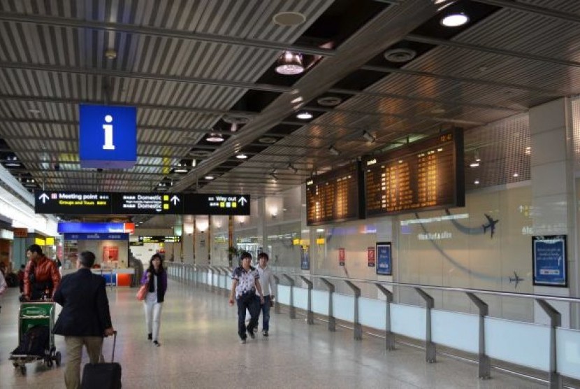 Bandar Udara Internasional Tullamarine di Melbourne.
