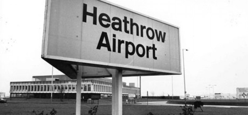 Bandara Heathrow Inggris tahun 1975