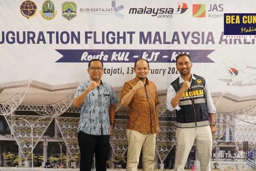 Bandara Internasional Jawa Barat (BIJB) secara resmi melayani penerbangan rute Kuala Lumpur-Majalengka. Inauguration flight Malaysia Airlines yang dilangsungkan pada Kamis (13/02)