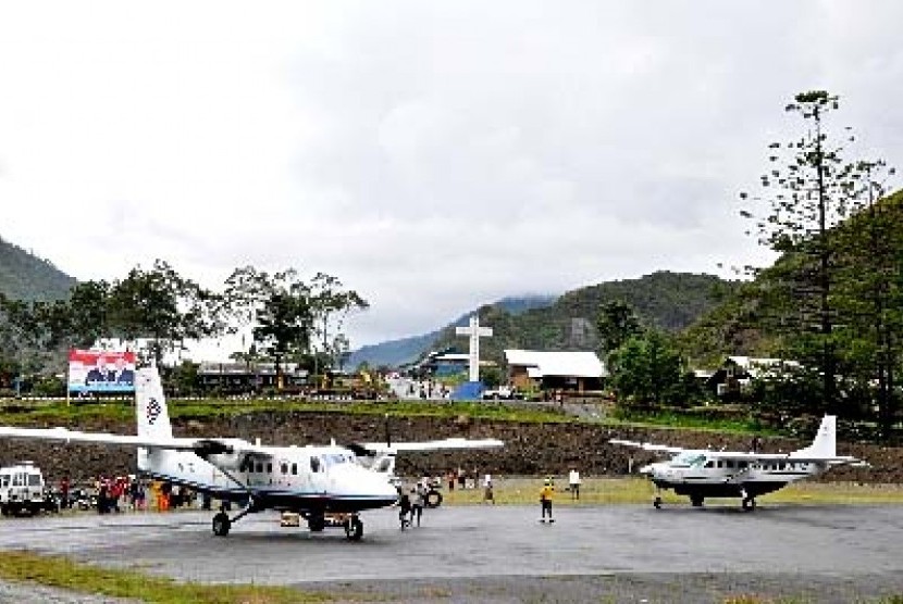 Bandara Mulia, kabupaten Puncak Jaya, Papua. (ilustrasi)