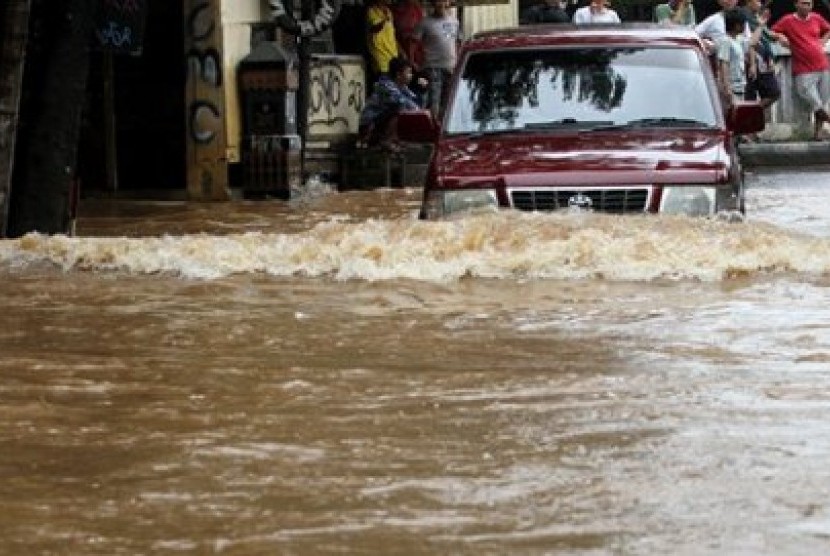 Banjir d Depok (Ilustrasi)