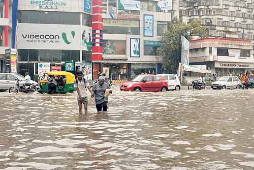 Banjir di Gujarat.
