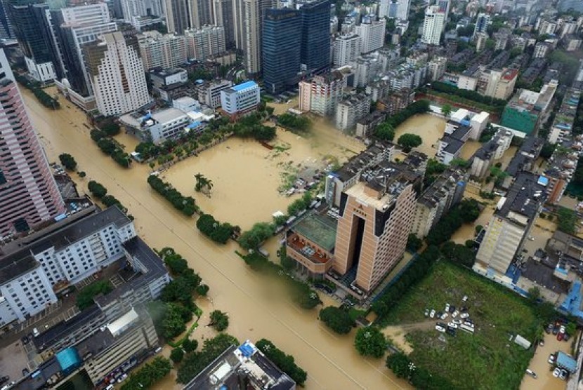 Banjir di Provinsi Fujian, Cina.