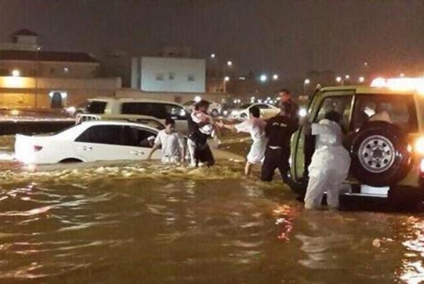 Banjir di Riyadh, Arab Saudi