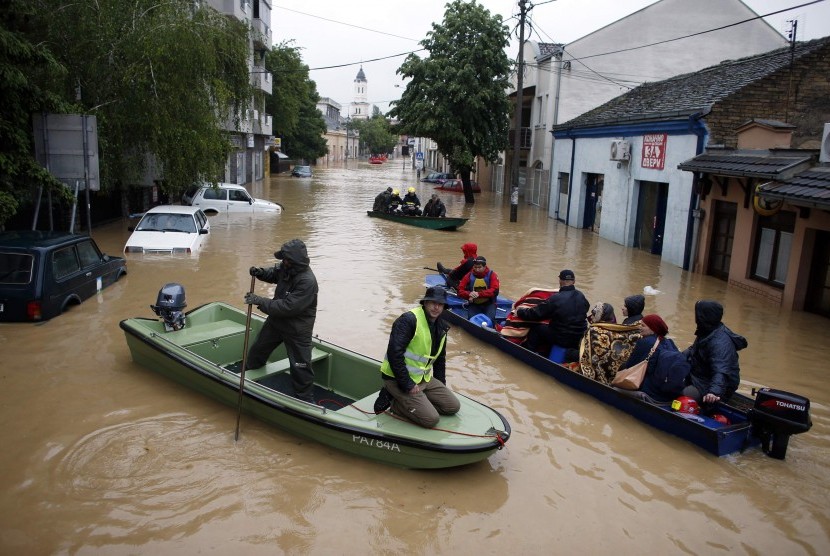 Banjir di Serbia.