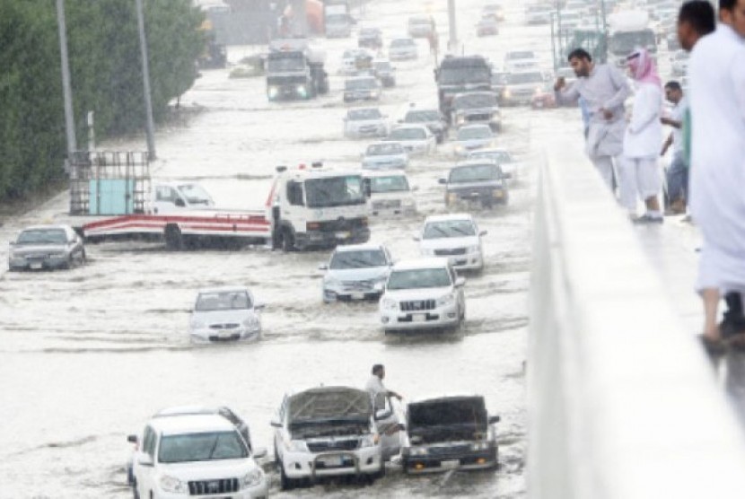 Banjir Jeddah, Selasa (17/11).