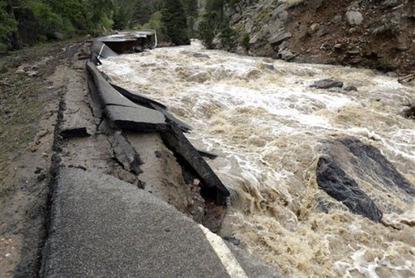 Banjir menerjang Colorado, AS
