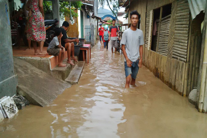 Banjir kembali melanda Kota Bima. ilustrasi 