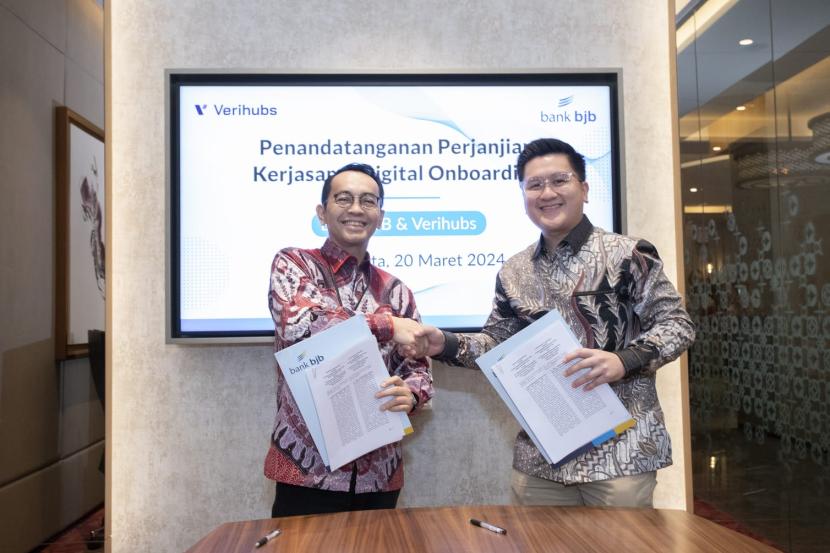 bank bjb jalin kemitraan strategis dengan Verihubs, perusahaan teknologi biometrik AI berbasis di Indonesia. 