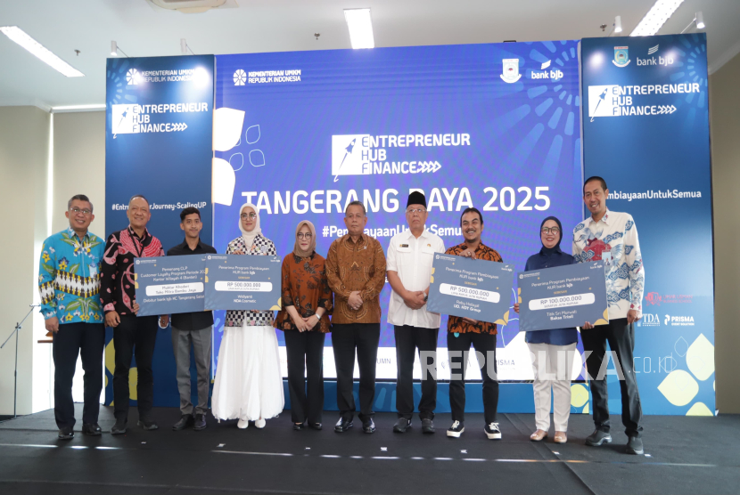 Bank bjb melakukan kick off entrepreneur hub finance untuk meningkatkan kapasitas pelaku UMKM.