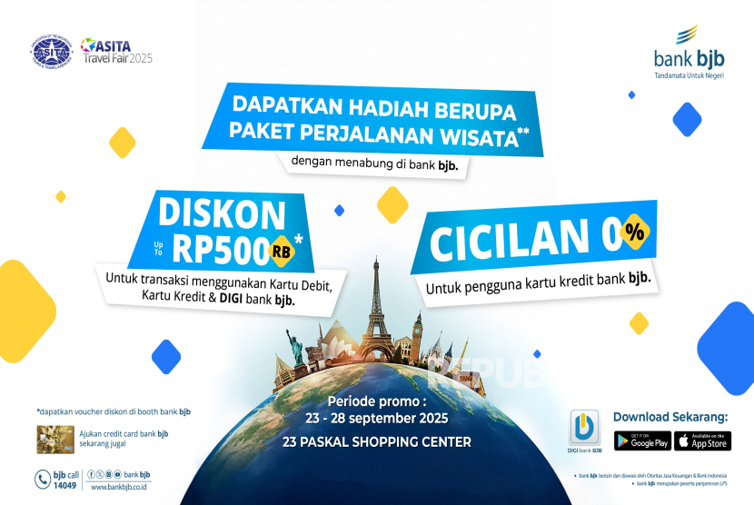 bank bjb menyiapkan beragam promountuk pengunjung ASITA Travel Fair 2025.