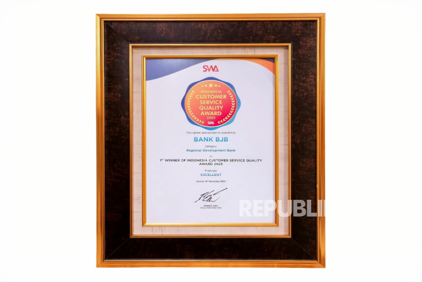 Bank bjb Raih Predikat “Excellent” di ICSQ Award 2025, Bukti Kuatnya Komitmen Pelayanan Nasabah