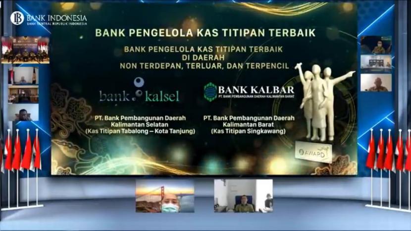 Bank Kalsel melalui Kantor Cabang Tanjung dianugerahi penghargaan sebagai Bank Pengelola Kas Titipan Terbaik di Daerah kategori Non 3T (Terdepan, Terluar, Terpencil) dalam acara Pertemuan Tahunan Bank Indonesia (PBTI) 2020 yang diselenggarakan oleh Bank Indonesia.