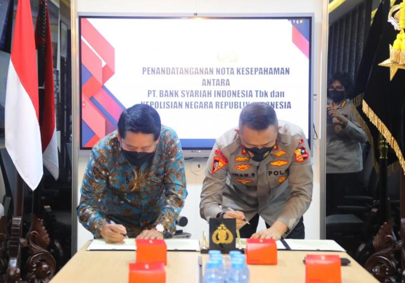 Bank Syariah Indonesia melakukan kerja sama dengan Polri.