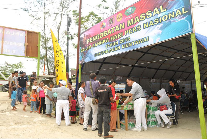 Bantuan kesehatan meenyemarakkan HPN di Padang