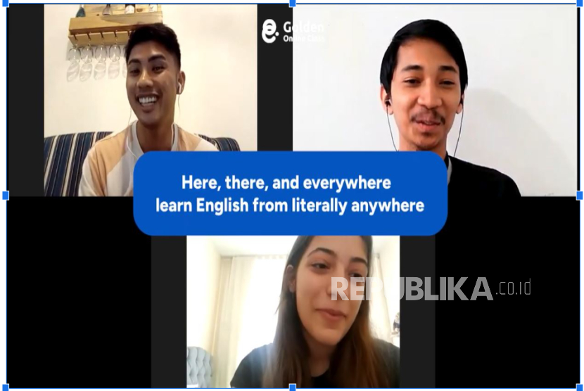Banyak pilihan kursus online bahasa Inggris, di antaranya adalah Golden Online Class. 