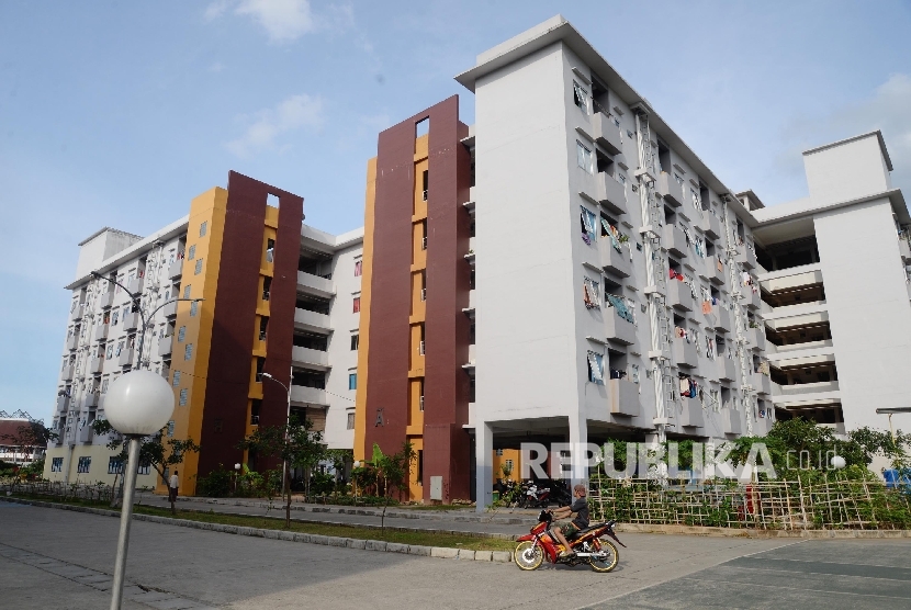  Rumah susun Daan Mogot, Jakarta Barat, akan dijadikan sebagai tempat isolasi mandiri pasien Covid-19.