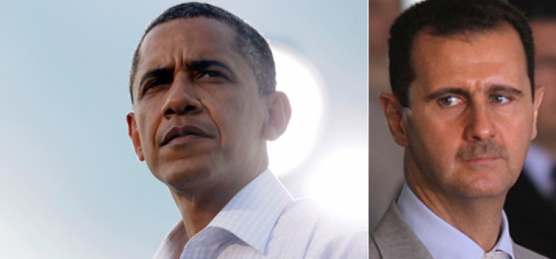 Barack Obama dan Bashar Al Assad