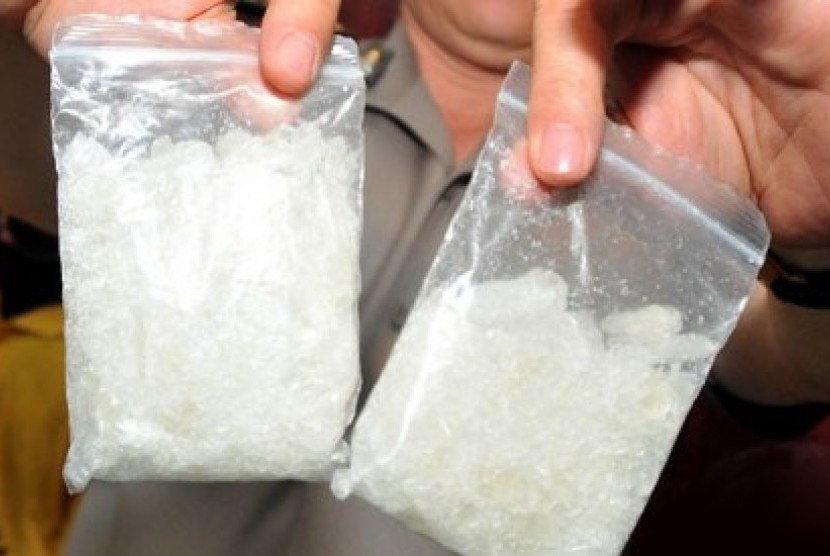 Barang bukti sabu-sabu (ilustrasi). Satuan Reserse Narkoba (Satresnarkoba) Polres Aceh Utara menggagalkan peredaran 12 kilogram narkoba jenis sabu-sabu jaringan internasional dari Thailand. 
