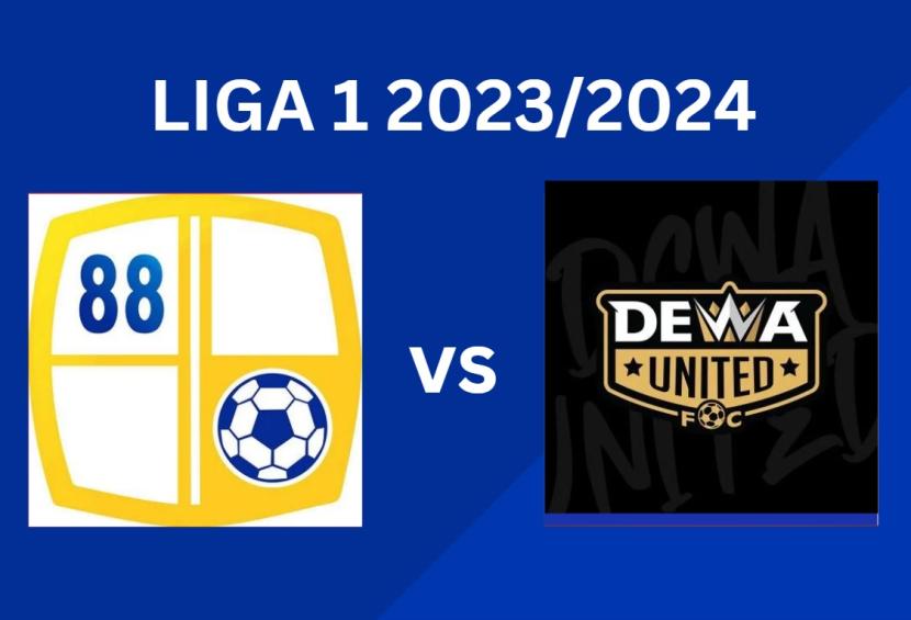 Barito Putera vs Dewa United di Liga 1 2023/2024.