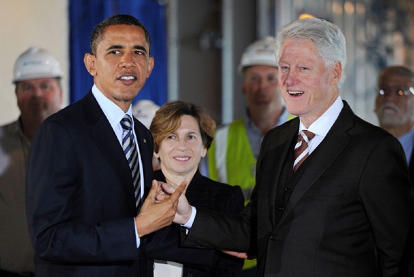Barrack Obama dan Bill Clinton
