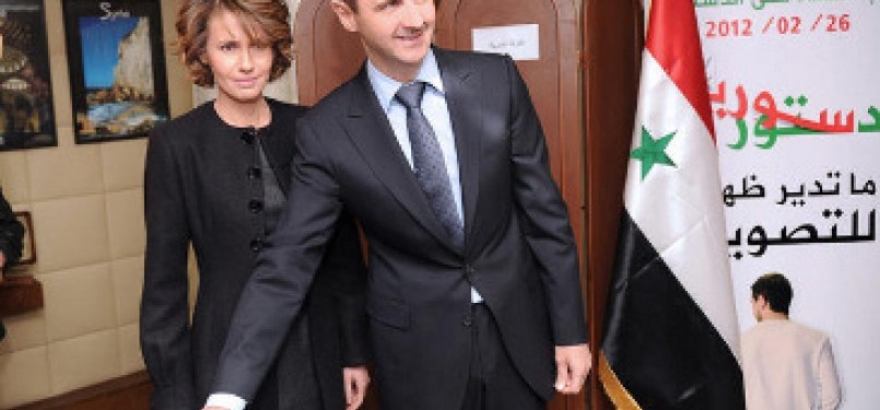 Bashar al Assad dan istrinya Asma Assad