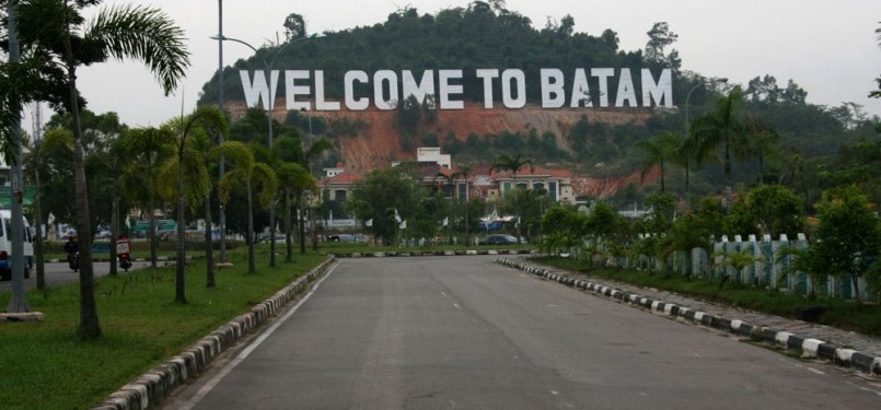 The welcoming gate of Batam, Riau Islands (illustration)