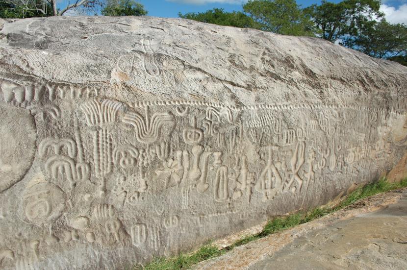Batu Pedra do Inga, di dekat kota Inca di Negara Bagian Paraiba di timur laut Brasil.