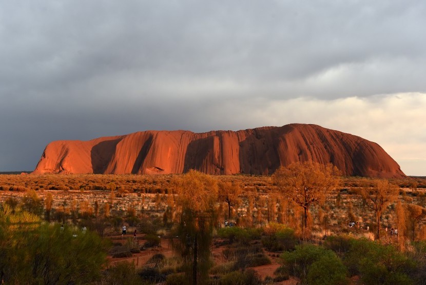 Batu Uluru Australia.