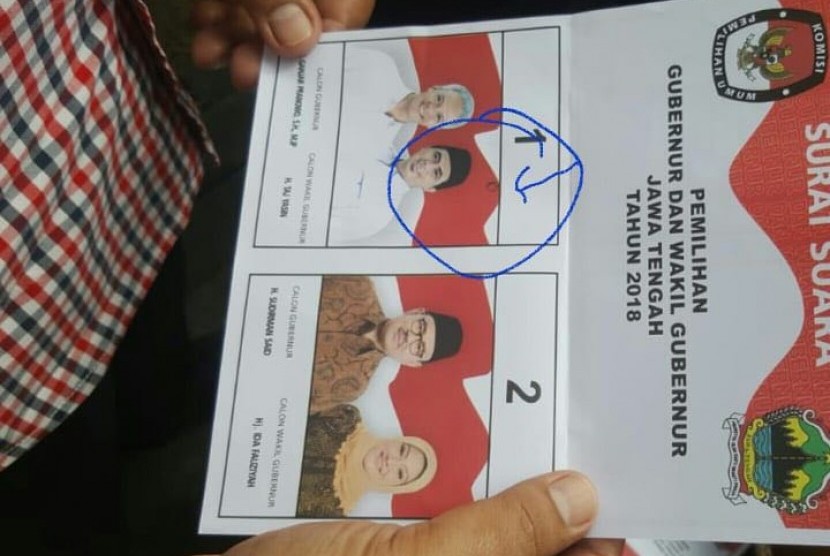 Bawaslu Solo mengkonfirmasi adanya tanda di surat suara untuk Pilgub Jateng. Tanda tersebut merupakan noda dan kerusakan sejak dari percetakan. surat suara tersebut pun sudah dimusnahkan.