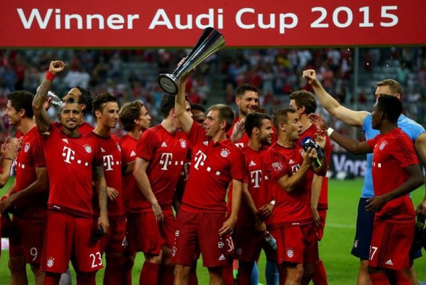 Bayern Muenchen menjuarai Audi Cup 2015 yang digelar di Allianz Arena, Muenchen.