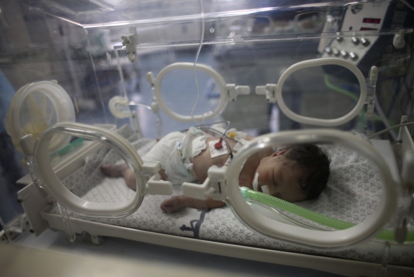 Bayi perempuan Palestina. (Ilustrasi) 