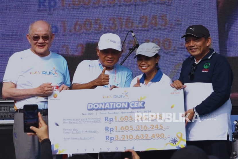 BayrunforCharity 2024 di Plaza Timur Gelora Bung Karno (GBK) Jakarta, akhir pekan lalu. 