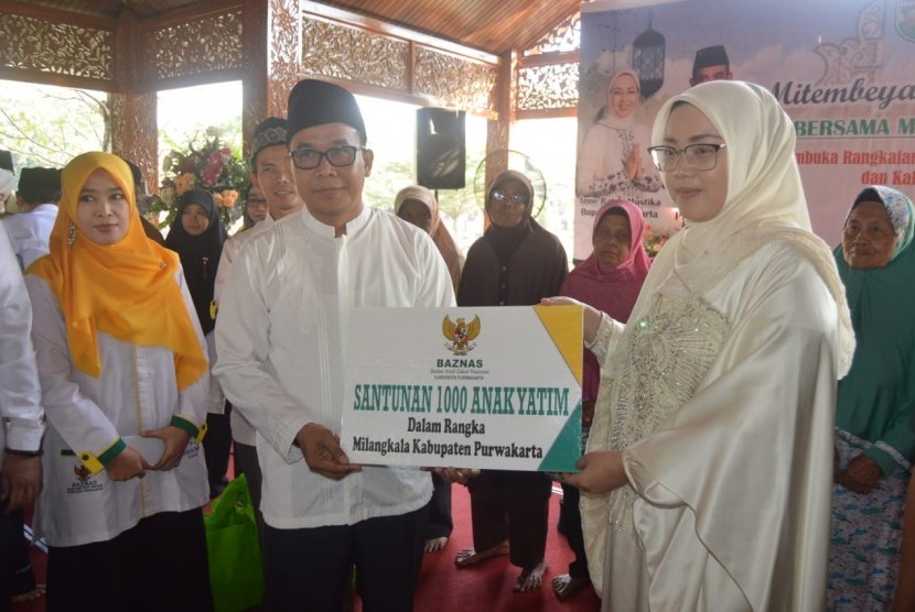 Baznas Purwakarta, menyantuni 1.000 anak yatim, Selasa (16/7).