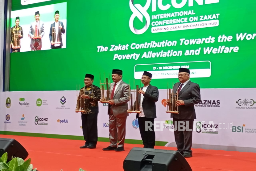 Baznas RI menggelar acara Konferensi Zakat Internasional ke 8 di Gedung Sabuga ITB, Kota Bandung, Rabu (18/12/2024). Konferensi zakat dihadiri sejumlah pegiat zakat di negara ASEAN dan Jordania. 