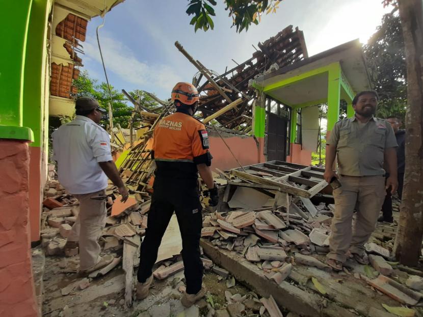 Baznas terjunkan tim bantu korban gempa Sukabumi.(Baznas)