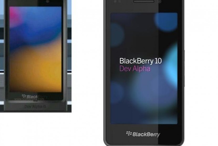 BB 10 Dev Alpha B (kiri) dan Dev Alpha A