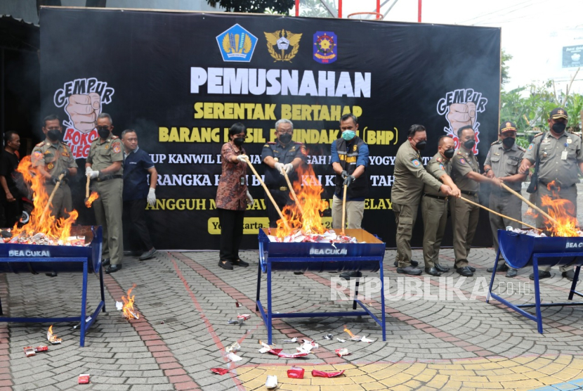 Bea Cukai Musnahkan Barang Hasil Penindakan di Yogyakarta dan Magelang, Nilainya Rp 2,5 Miliar 